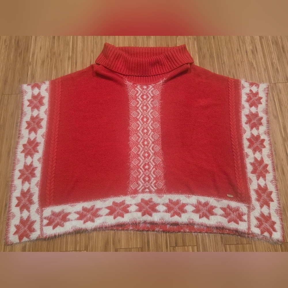 Black Rivet Red and White Holiday Women's Sweater